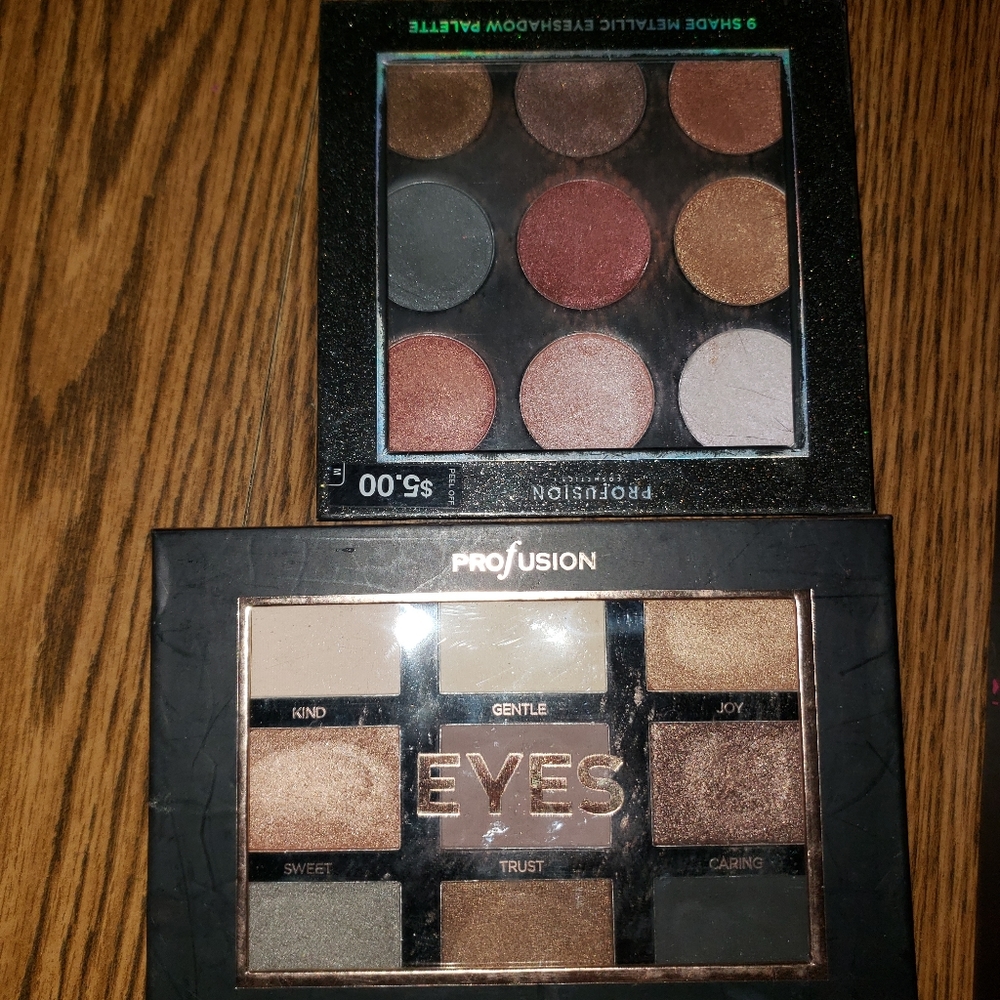 2 profusion eyeshadow palettes bundle